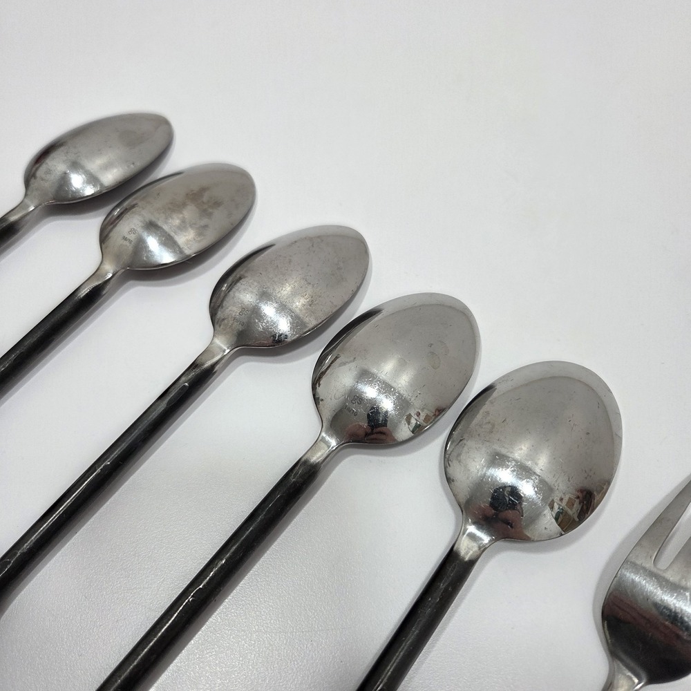 Gourmet Settings 18/10 Stainless Treble Clef Wrought Iron Spoons Fork (7pcs) - Picture 7 of 9